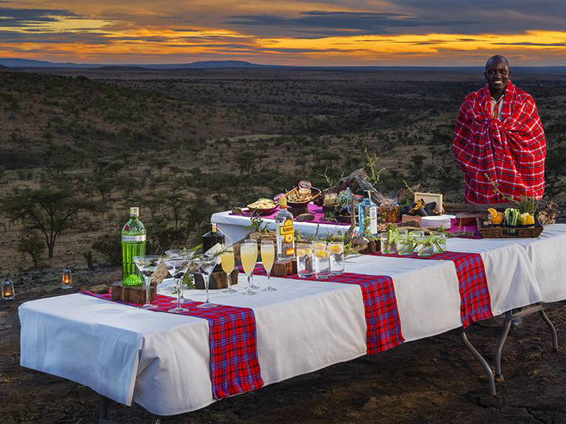 Pembury Tours - Kenya - Maasai Mara - Mahali Mzuri - Sundowners