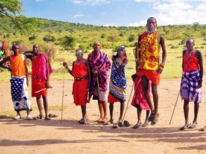 Pembury Tours - Masai Mara Village - Cultural Exprience - Village Tour - Kenya - East Africa - Masai People Selling