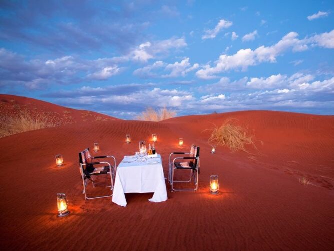 Pembury Tours - &Beyond Sossusvlei Desert Lodge - Namibia - Outdoor Dining