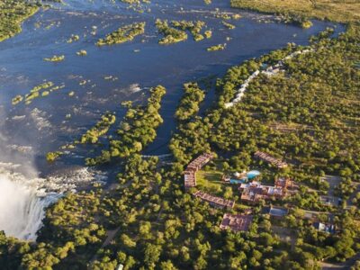Pembury Tours - Royal Livingstone Hotel - Victoria Falls - Zambia - Accommodation - Aerial View