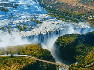 Victoria Falls Aerial View