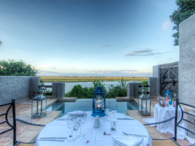 Pembury Tours - Desert & Delta Chobe Game Lodge - Chobe National Park - Botswana - Accommodation - Private Patio