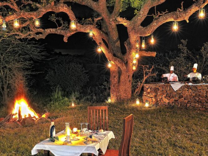 Pembury Tours - Tarangire Tree Tops Lodge - Elewana Collection - Tarangire National Park - Manyara Region - Tanzania - East Africa - Luxury Accommodation - Barbecue Dinner