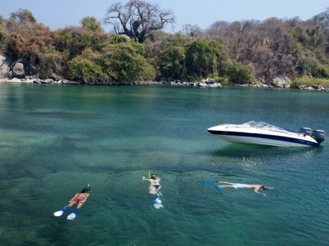 Pembury Tours - Pumulani Lodge - Lake Malawi - Malawi - East Africa - Accommodation - Lodge Activities - Watersports - Speed Boat & Snorkeling Tour